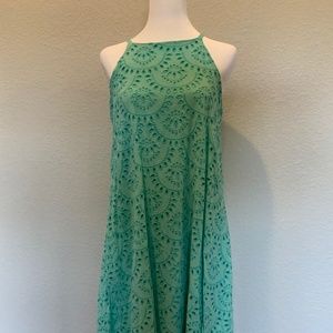 Turquoise Halter Dress